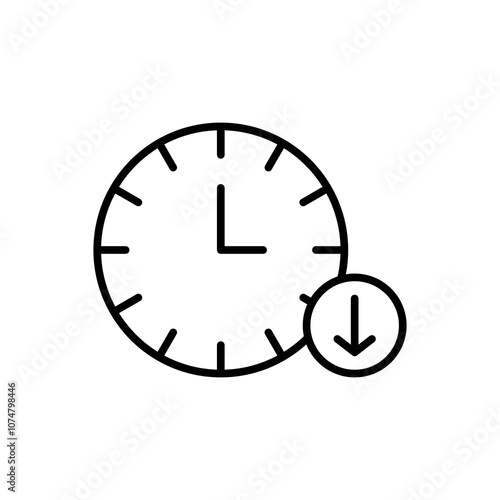 downtime icon. Line  style icon. Editable vector illustration.
