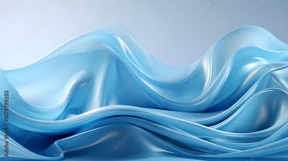 digital technology blue and white abstract glass wave poster background digital technology blue and white abstract glass wave poster background