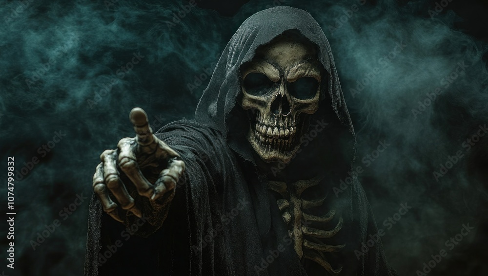 Grim Reaper in a Smoky Enviroment Grim Reaper in a Smoky Enviroment
