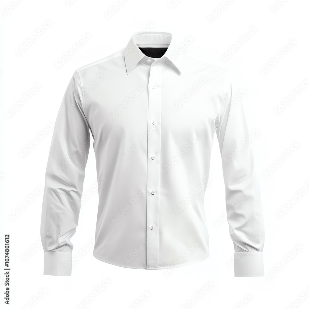 Classic white dress shirt, perfect for professional settings, showcasing quality fabric and elegant design. Classic white dress shirt, perfect for professional settings, showcasing quality fabric and elegant design.