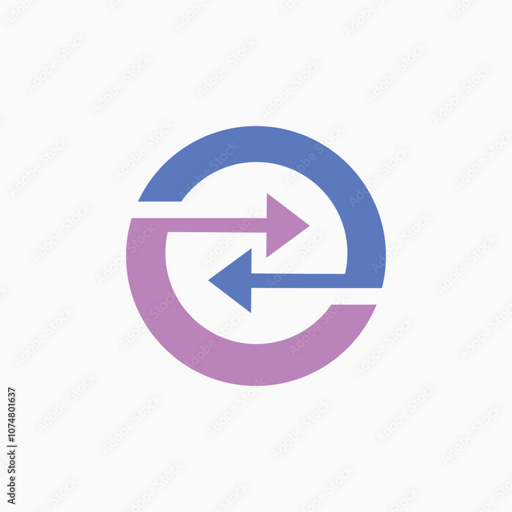 Circle Arrow Logo Symbol Design Vector Emblem Circle Arrow Logo Symbol Design Vector Emblem