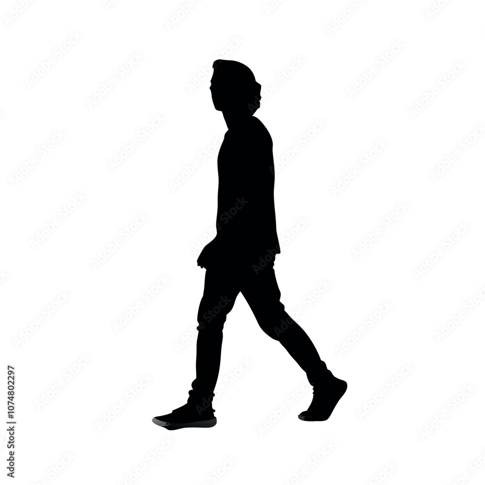 a silhouette of a person walking confidently with a casual modern style a silhouette of a person walking confidently with a casual modern style