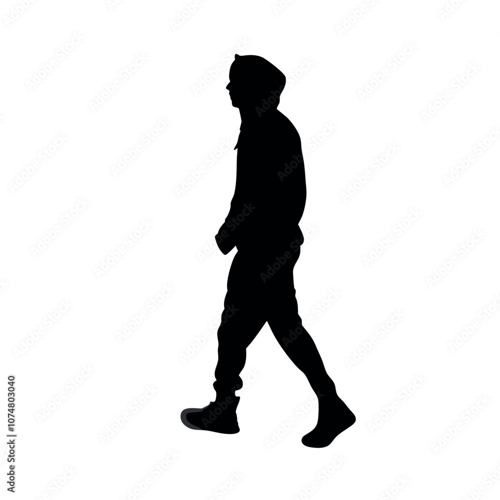 a silhouette of a person walking in a relaxed pose, wearing a hoodie and jogger pants a silhouette of a person walking in a relaxed pose, wearing a hoodie and jogger pants
