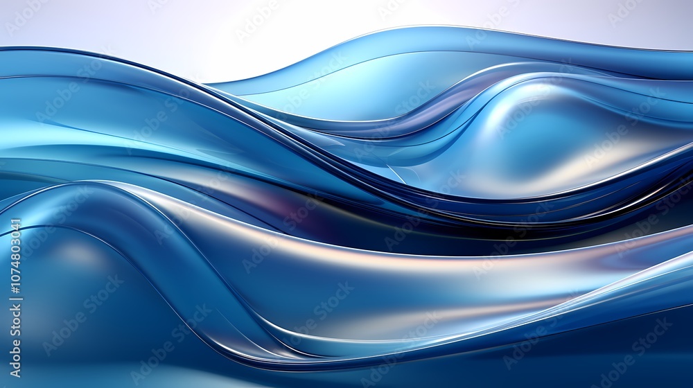 Fototapeta premium digital technology blue and black abstract glass lines poster background