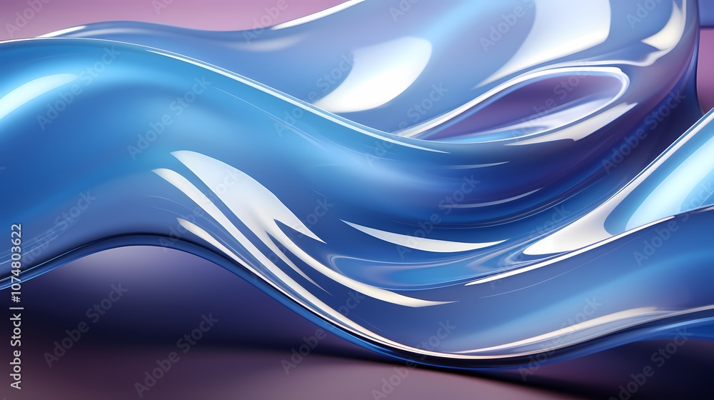 Fototapeta premium digital technology blue and black abstract glass lines poster background