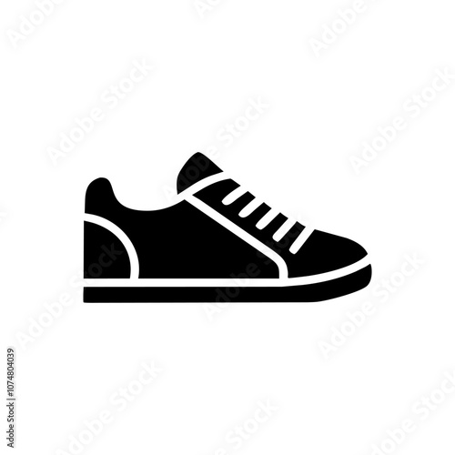 Sneakers, shoe-icon. Simple vector sign
