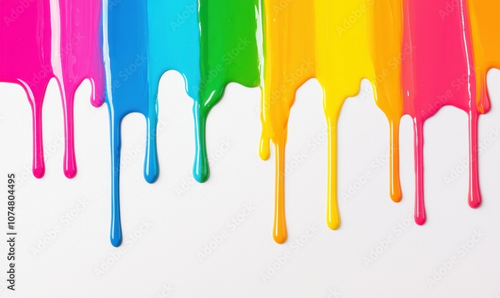 Vibrant colors dripping down a celebration of new year festivities Vibrant colors dripping down a celebration of new year festivities