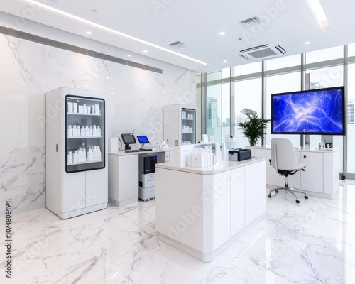 Innovative Skincare Lab with Botanical Extracts, Advanced Formulations, Clinical Validation, Dermatologist-Recommended Solutions for Skin Renewal and Beauty Innovation photo