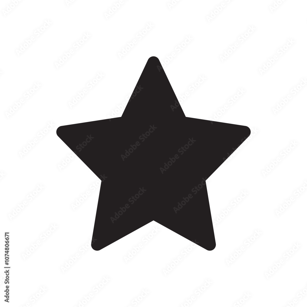 Fototapeta premium Star icon. Simple vector sign.