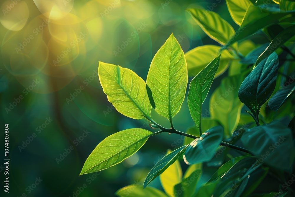 Green leaf in summer garden under sunlight natural background. Green leaf in summer garden under sunlight natural background.