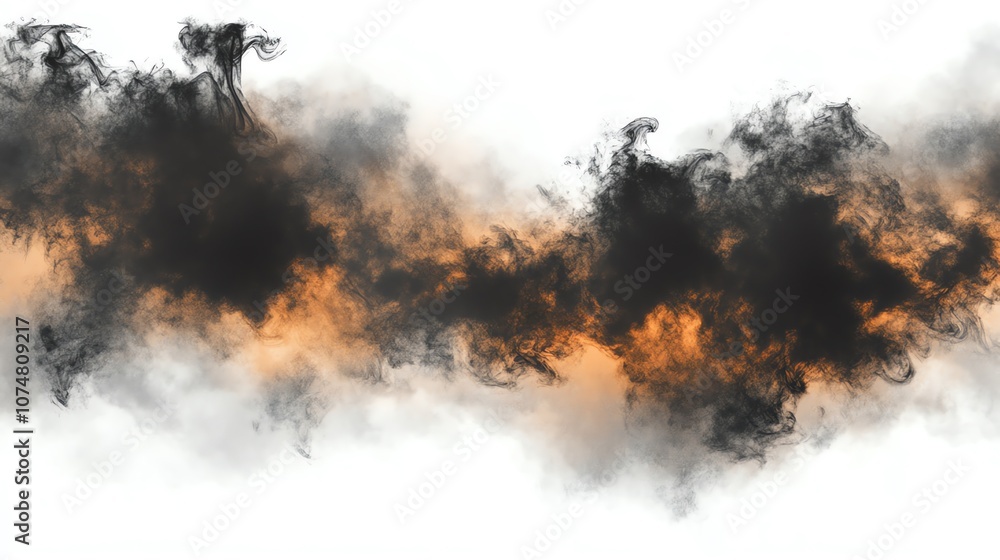 Fototapeta premium fire and smoke