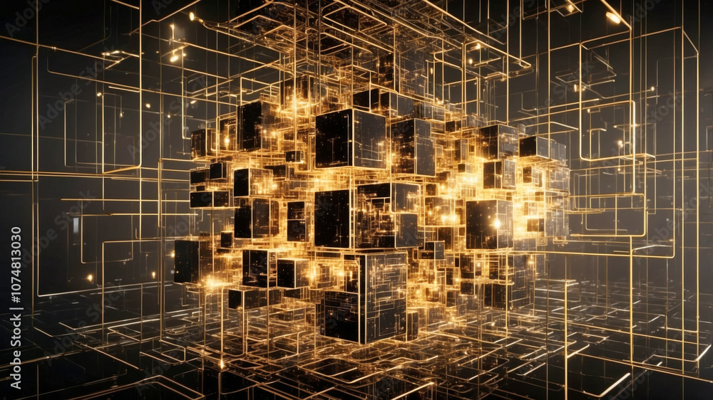 Obraz premium Futuristic generic abstract advanced technology device