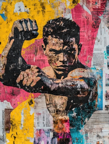 Wallpaper Mural Boxer Artwork Torontodigital.ca