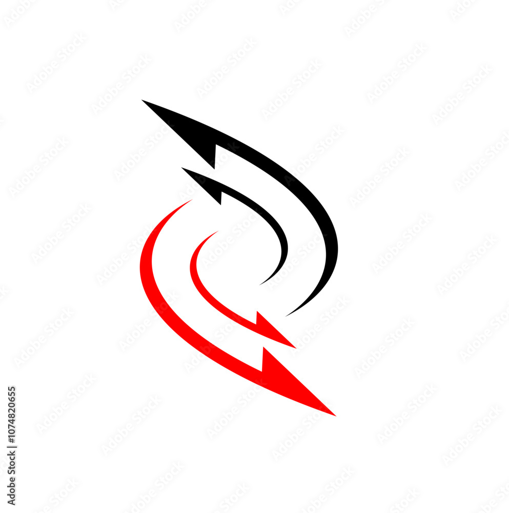 Obraz premium arrow logo vector