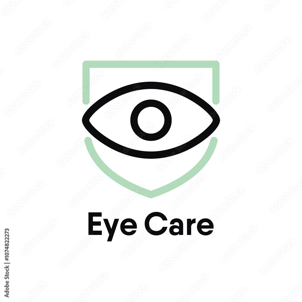 Obraz premium Eye Care vector information sign