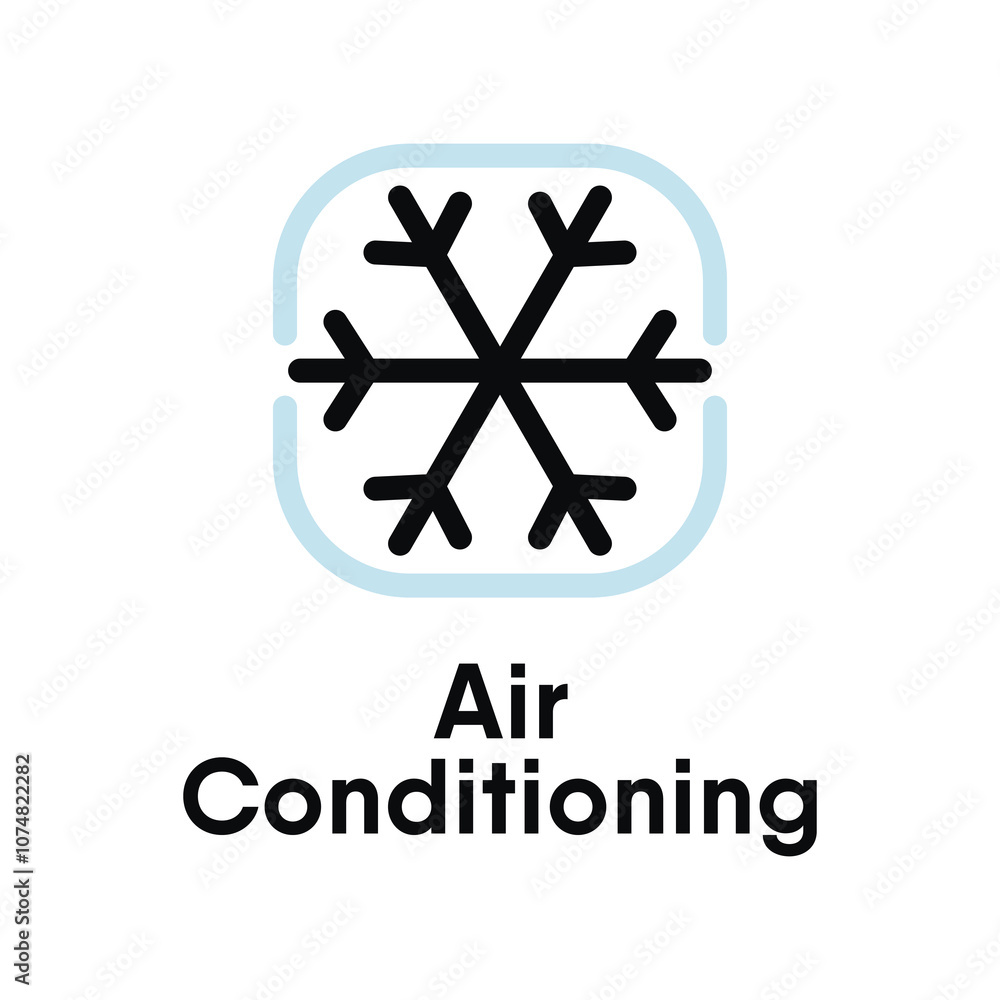 Air Conditioning vector information sign Air Conditioning vector information sign