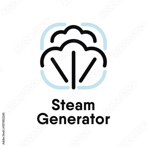 Steam Generator vector information sign