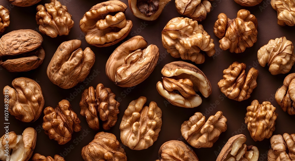 A close up view of the mixture with delicious walnuts, hazelnuts and almonds. Lots of nuts and soft lighting try to create a luxurious atmosphere. Walnut background, top view, illustration wallpaper A close up view of the mixture with delicious walnuts, hazelnuts and almonds. Lots of nuts and soft lighting try to create a luxurious atmosphere. Walnut background, top view, illustration wallpaper