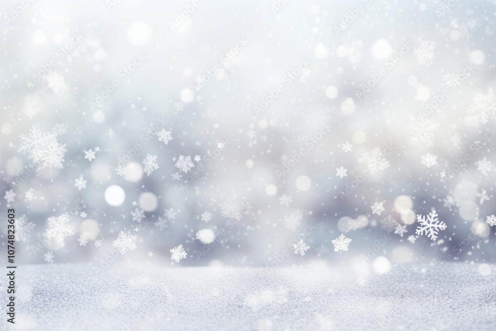 Bokeh light snowflakes background atmosphere outdoors. Bokeh light snowflakes background atmosphere outdoors.