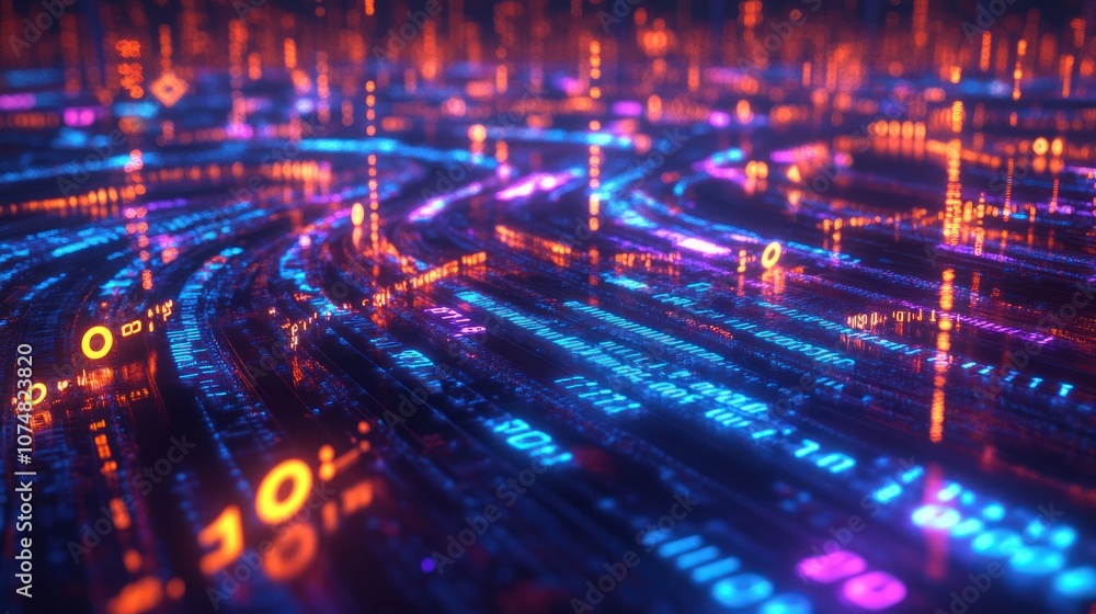 Abstract Digital Data Flow Abstract Digital Data Flow