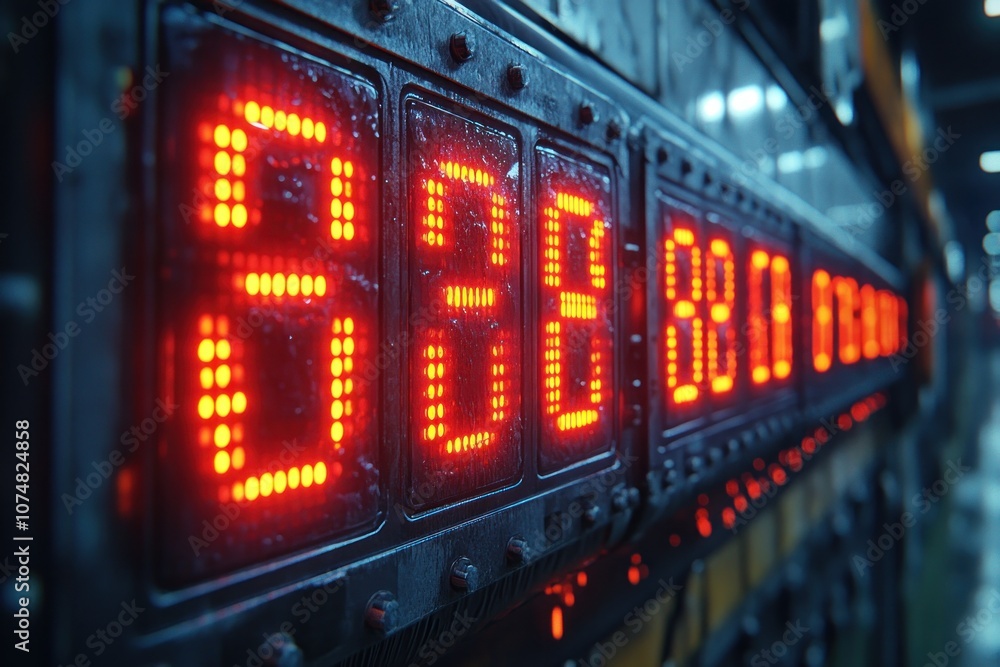 Obraz premium Digital Countdown