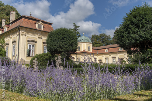 Buchlovice castle, Czech republic. Ancient heritage exterior built in baroque style. photo