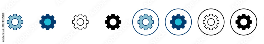 setting Icon vector isolated on white background. setting vector icon. Cog settings Icon Symbol. Gear setting Icon vector isolated on white background. setting vector icon. Cog settings Icon Symbol. Gear