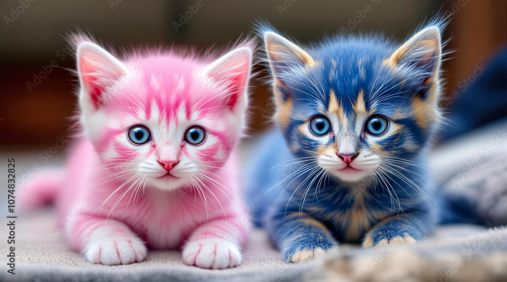 cat and kitten two color cat and kitten two color