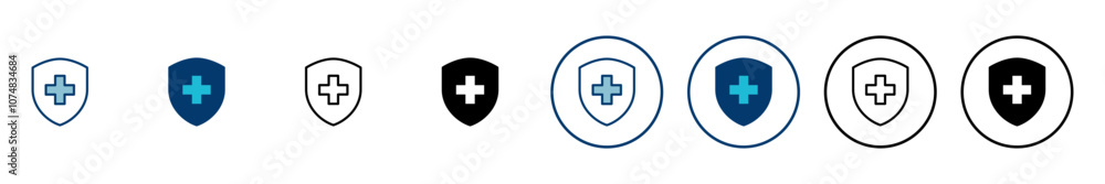 Health insurance icon vector isolated on white background. Insurance health document icon Health insurance icon vector isolated on white background. Insurance health document icon