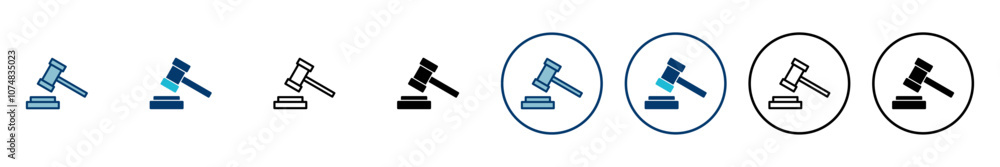 Gavel icon vector isolated on white background. Hammer icon vector. Judge Gavel Auction Icon Vector. Bid Gavel icon vector isolated on white background. Hammer icon vector. Judge Gavel Auction Icon Vector. Bid