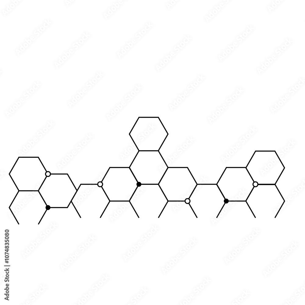 Technology Hexagonal Footer Technology Hexagonal Footer