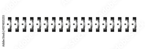 Spiral wire springs. Realistic metal spiral binder. Vector coils for notebook mockup