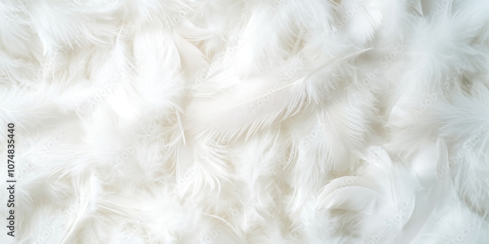 Obraz premium Real white feathers background accessories accessory.