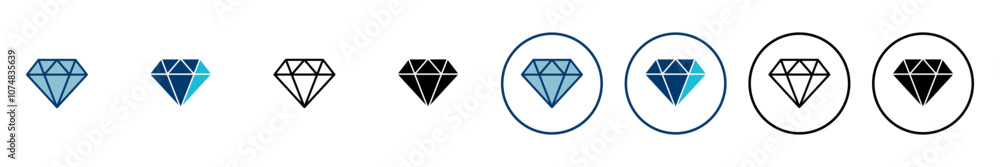 Diamond icon vector isolated on white background. Diamond vector icon. Gemstone symbol Diamond icon vector isolated on white background. Diamond vector icon. Gemstone symbol