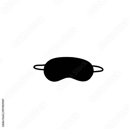 Eye sleep mask silhouette