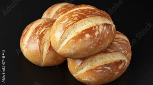 Wallpaper Mural Four pieces of bread are stacked on top of each other Torontodigital.ca