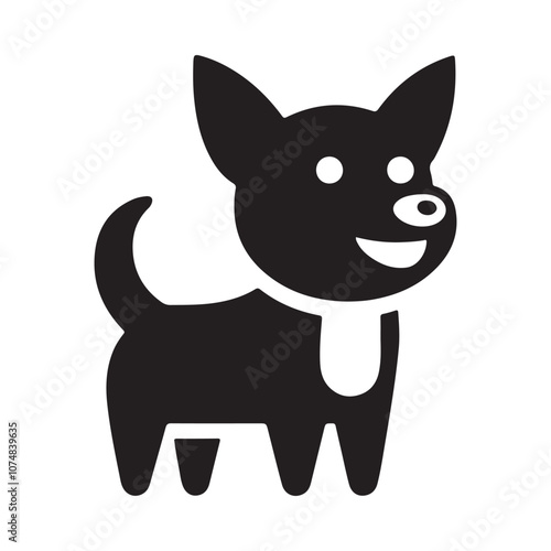 Dog collection, sticker,  Dog outline , Sitting dog silhouette vector, icon, symbol isolated on white background.