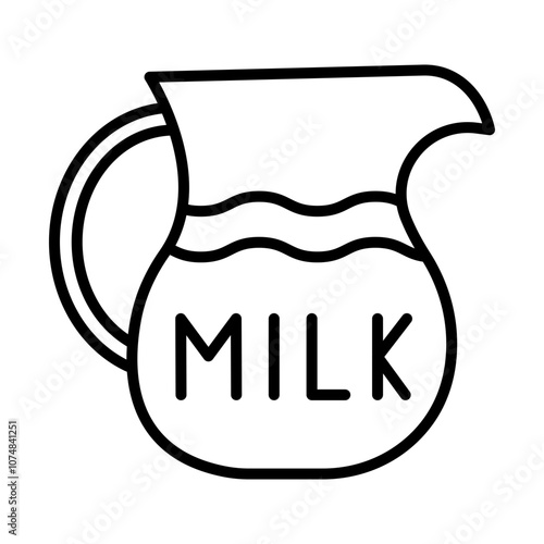 Milk Jug line icon