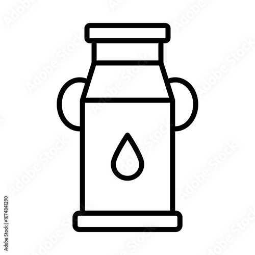 Milk Pail line icon