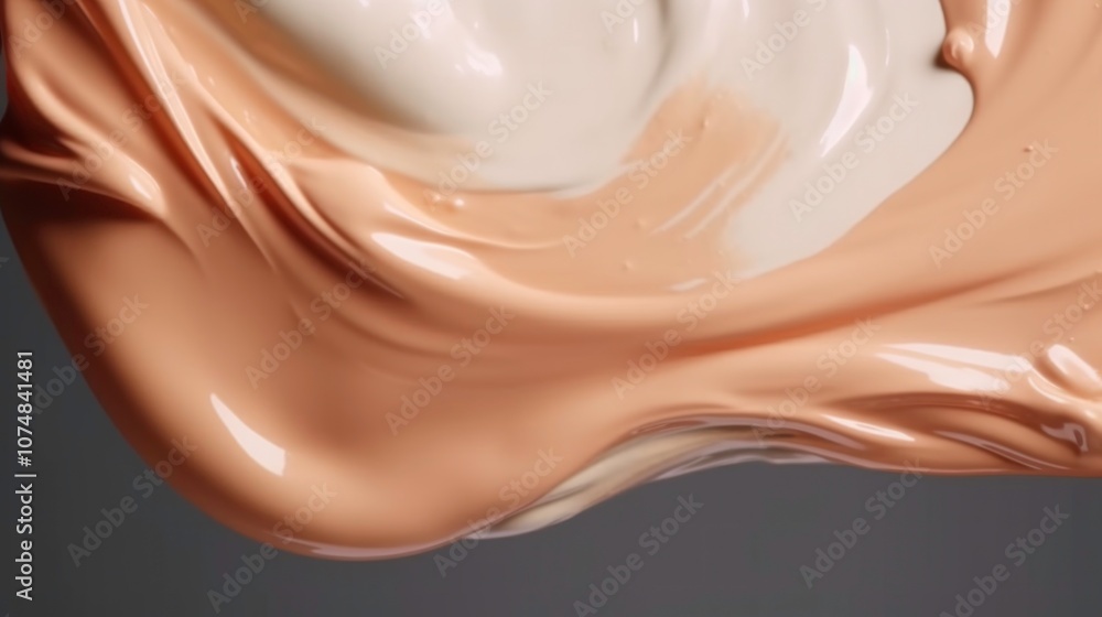 Abstract Swirling Cream Abstract Swirling Cream