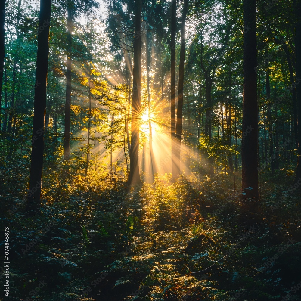 Fototapeta premium morning in the forest