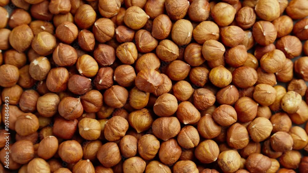 Hazelnuts heap rotating. Organic snack. Pile of hazelnuts without shell. Vegan food. Top view. Healthy nutrition. Energy product. Peeled nut. Hazelnut kernels rotating. 4K, UHD Hazelnuts heap rotating. Organic snack. Pile of hazelnuts without shell. Vegan food. Top view. Healthy nutrition. Energy product. Peeled nut. Hazelnut kernels rotating. 4K, UHD