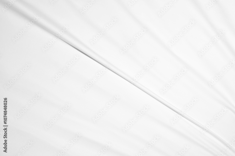 Fototapeta premium Abstract Background on isolated. Abstract white waves. Wave from Curtain. White wave background.