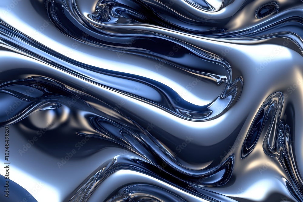 A smooth, metallic surface with flowing patterns and reflective qualities. A smooth, metallic surface with flowing patterns and reflective qualities.