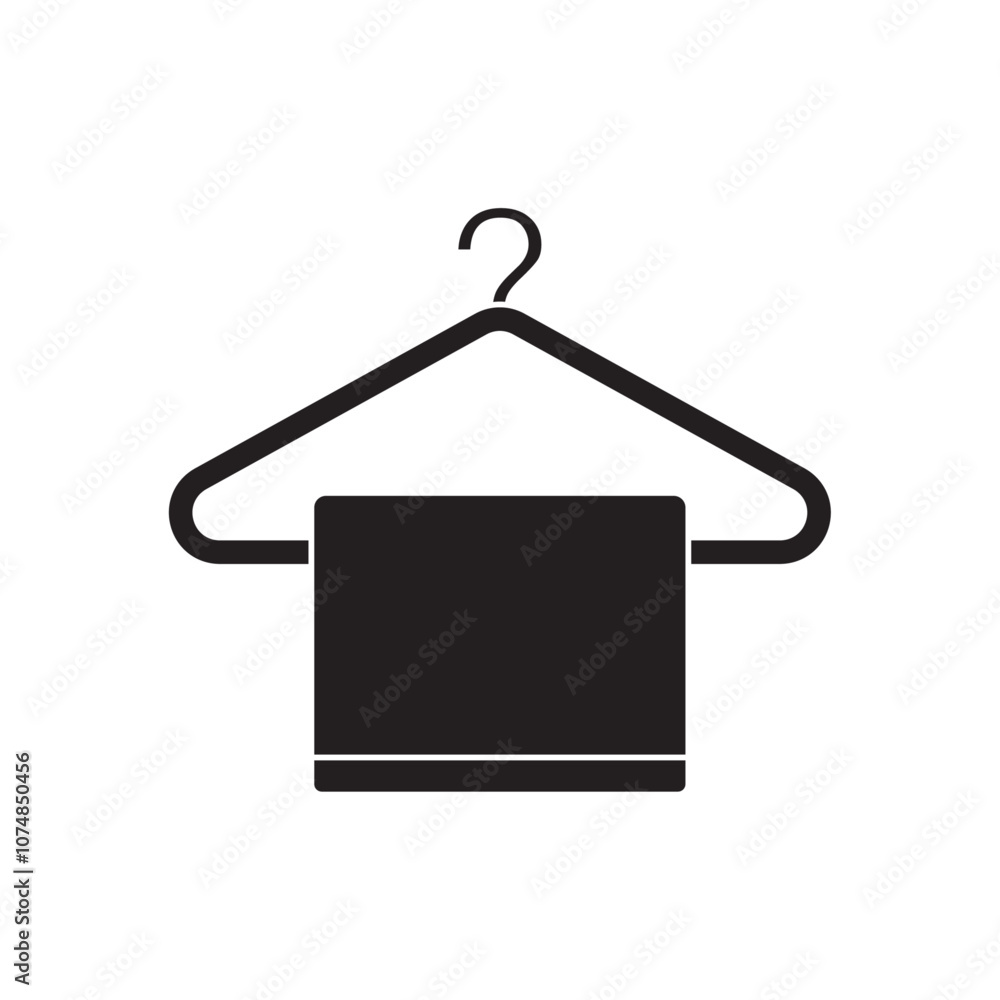 towel hanger flat icon vector towel hanger flat icon vector