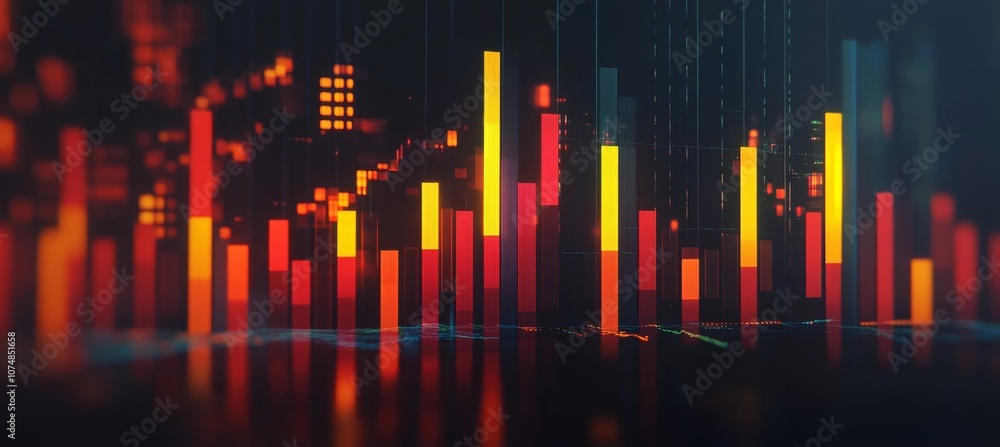 Futuristic Stock Market Visualizing Dynamic Financial Data Trends and Cryptocurrency Growth Futuristic Stock Market Visualizing Dynamic Financial Data Trends and Cryptocurrency Growth