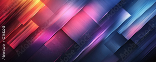 abstract background with lines and geometric shapes orange and neon tones