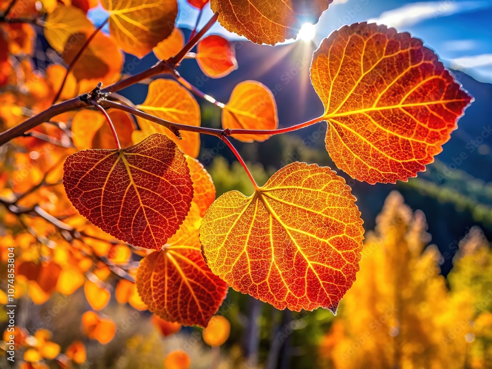 Stunning Macro Aspen in Cottonwood Canyon, Utah Stunning Macro Aspen in Cottonwood Canyon, Utah