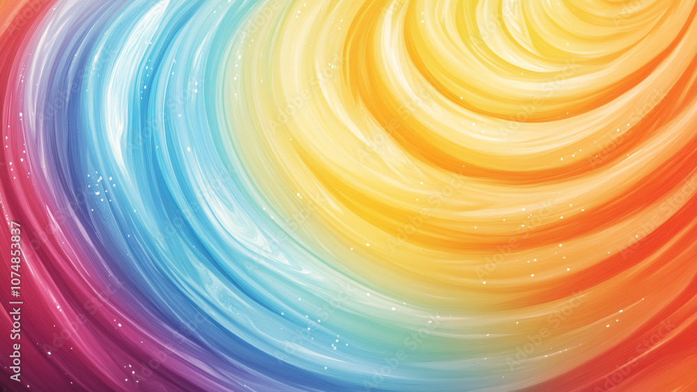 Vibrant Rainbow Swirl: Trippy and Psychedelic Design Vibrant Rainbow Swirl: Trippy and Psychedelic Design