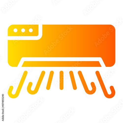 air conditioner gradient icon